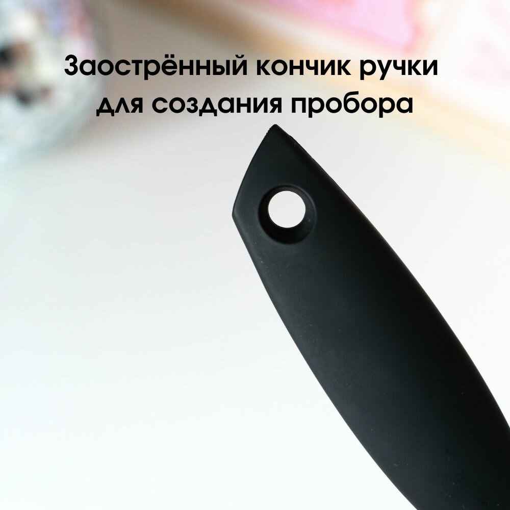 Изображение Расческа для волос скелетная с покрытием "Soft Touch" для укладки и объема волос