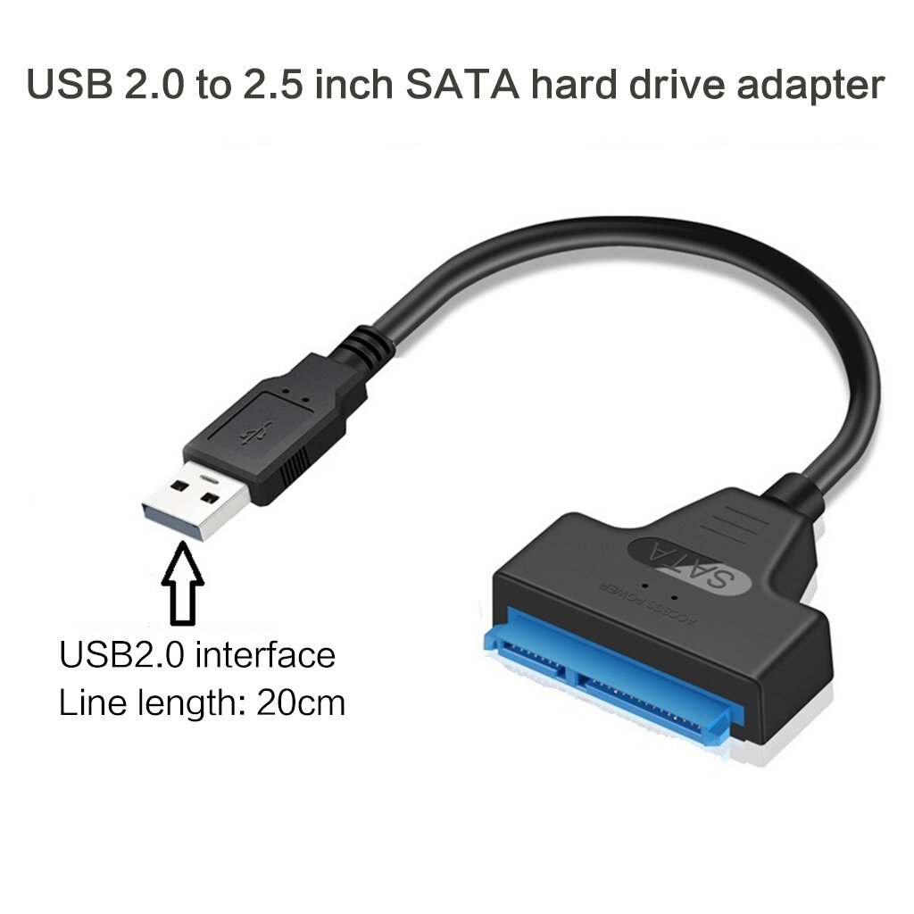 Кабель-переходник USB3.0/2.0/type-c для подключения к 2,5-дюймовому жесткому диску SATA-кабель-переходник USB2.0 SATA