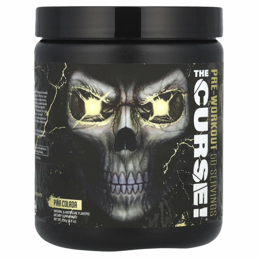 JNX Sports, The Curse, предтренировочная добавка, пина колада, 250 г (8,8 унции)