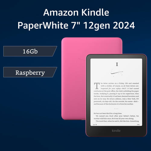 7” Amazon Kindle Paperwhite 2024 (12th Gen) 16Gb Raspberry Special Offer Электронная книга