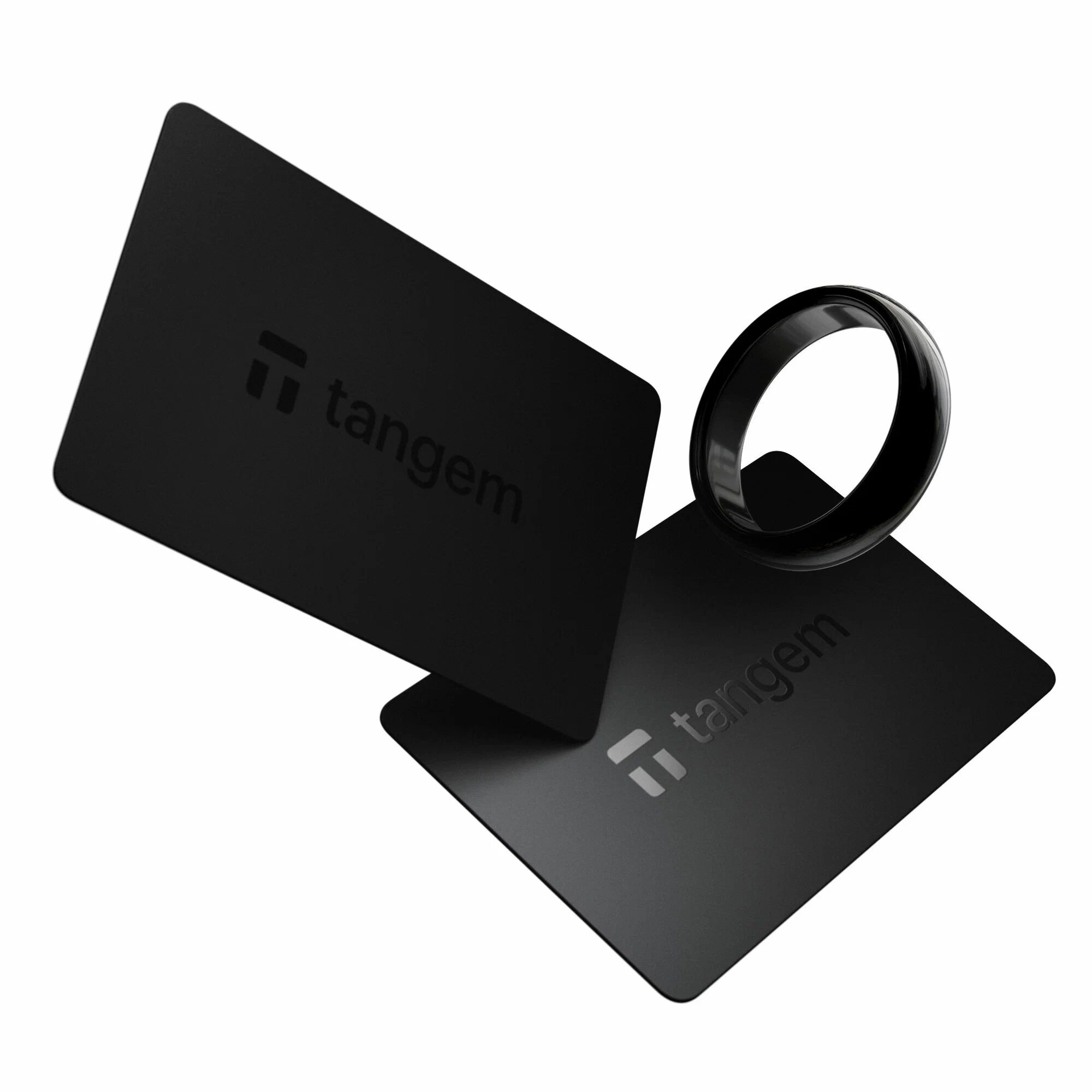 Аппаратный криптокошелек кольцо Tangem Ring 9 US + 2 карты, черный - от официального реселлера WalletHub