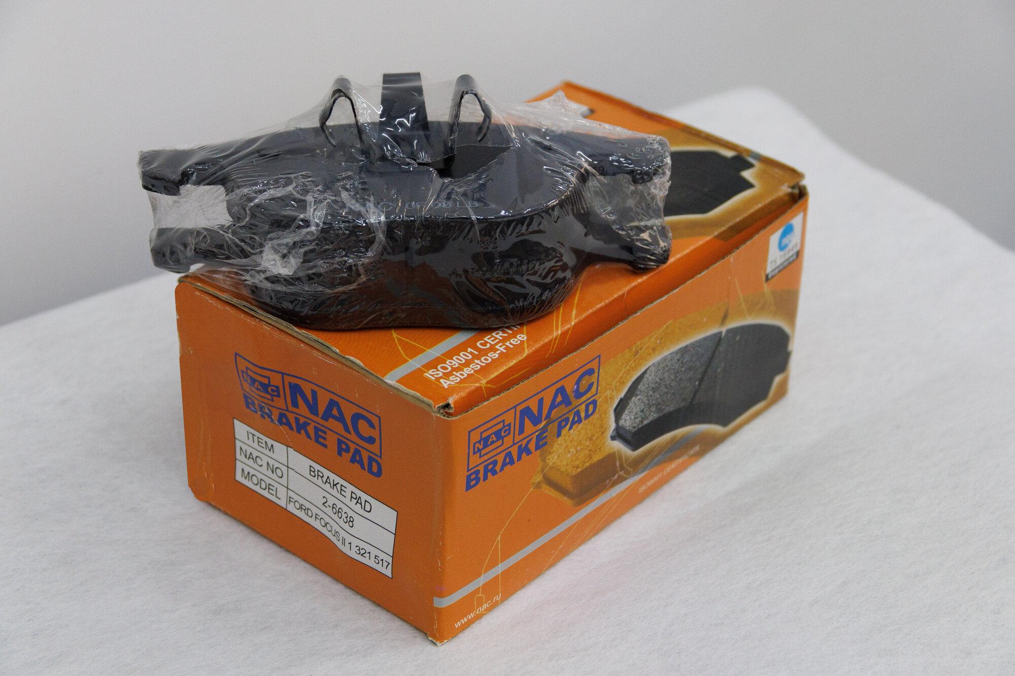 Колодки тормозные передние NAC 2-6638 Ford Focus 23  комплект 4 шт