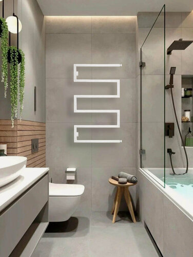 Изображение товара Полотенцесушитель водяной SNAKE-2 80х50 (см) Белый Прямое подключение