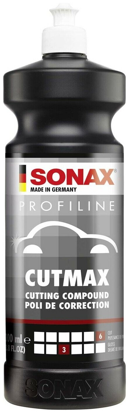 SONAX ProfiLine CutMax 06-04 - Высокоабразивный полироль, 1л