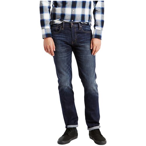 Джинсы зауженные Levi's, размер 36/34, синий джинсы зауженные levi s размер 36 34 белый