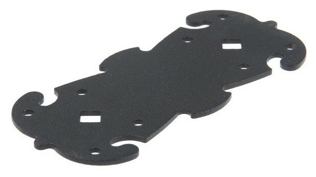 Пластина крепёжная фигурная ноэз ПКФ 135-60-SL черный матовый (50)