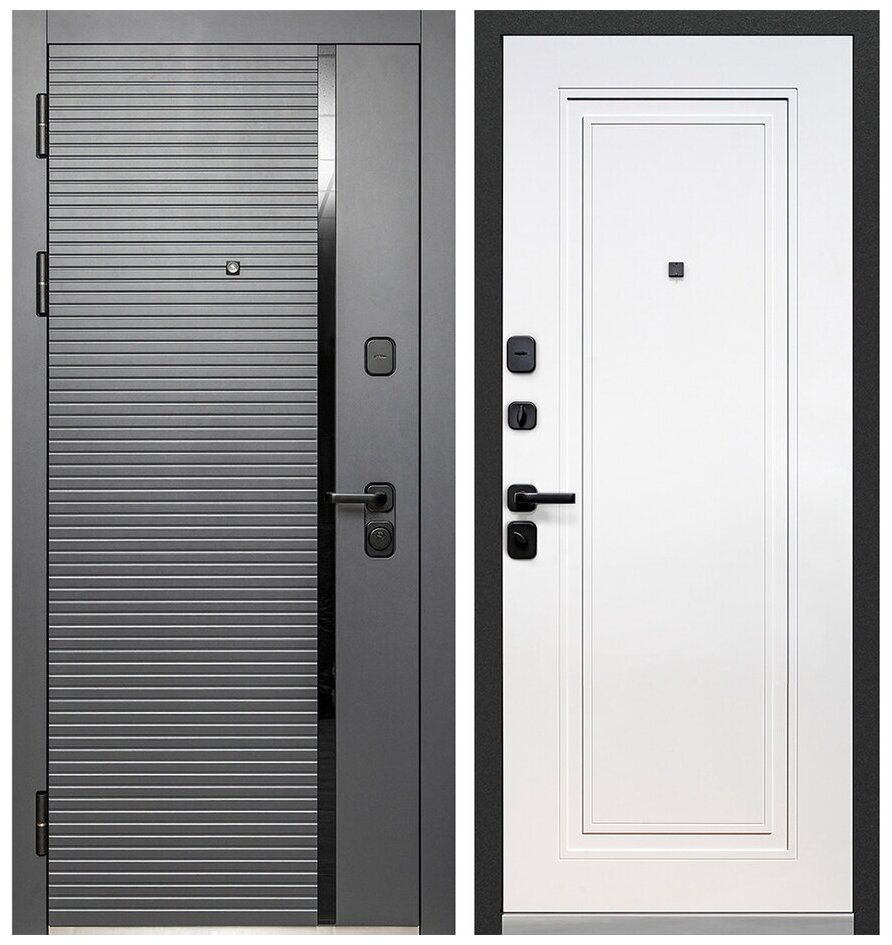 Дверь входная Ferroni Luxor 2МДФ Горизонталь Нео 2050x960 мм левая - фотография № 1