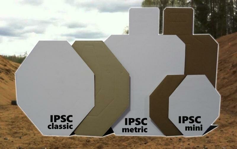Мишень IPSC классическая (с белой стороной) 580*460 мм, 10 шт