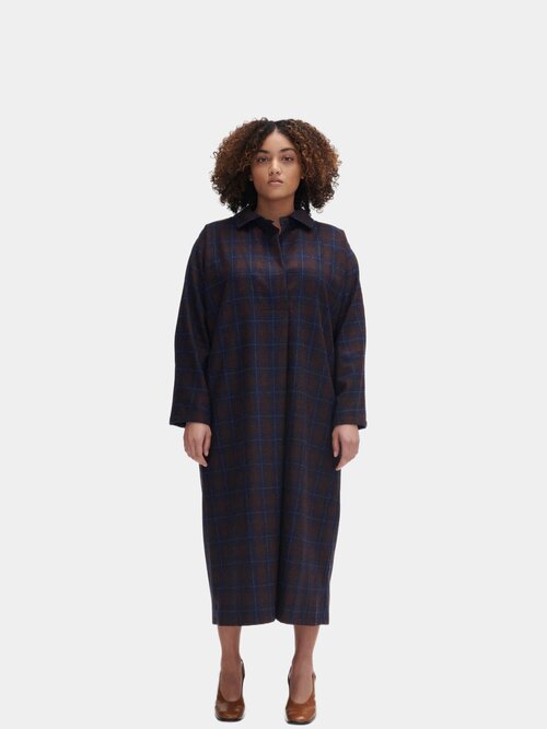 Платье Rachel Comey, повседневное, свободный силуэт, миди, размер 42/44, синий