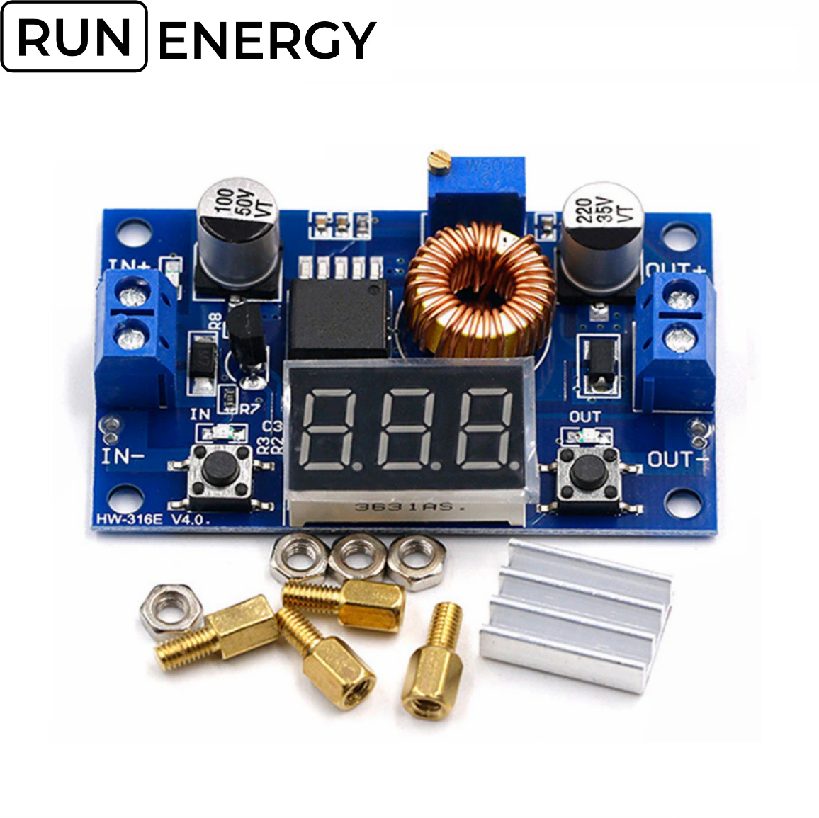 Понижающий DC-DC модуль XL4015 Run Energy с регулировкой напряжения