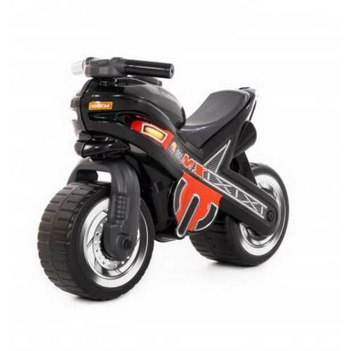 фото Детская игрушка-каталка мотоцикл "мх" (чёрная), п-80615 полесье