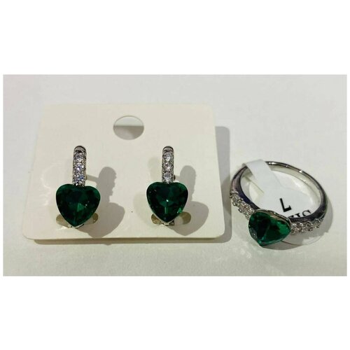 Комплект серьги и кольцо Ledy Silver type 16