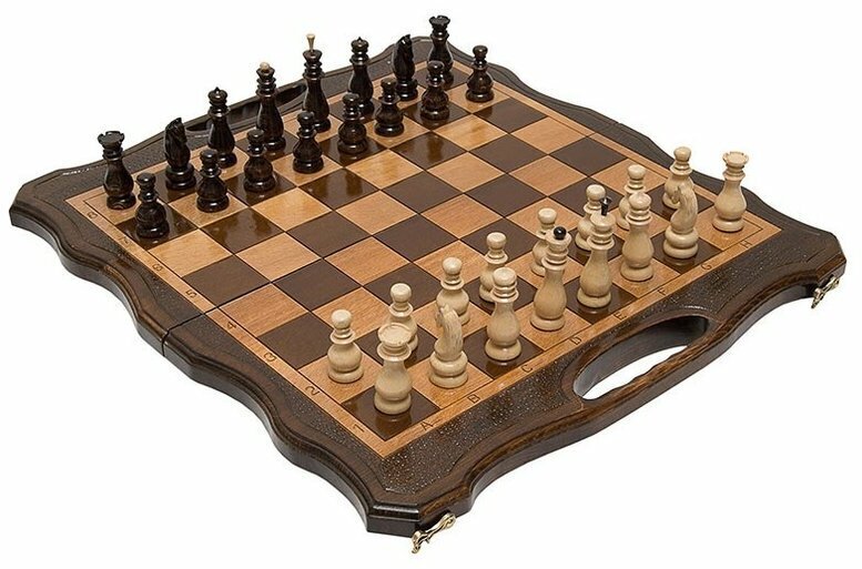 Резные шахматы и нарды Кайрат