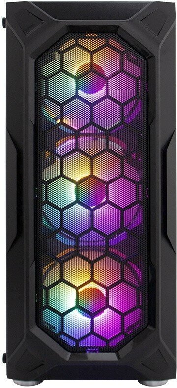 Корпус 1STPLAYER FIREBASE X6 ATX, mATX, Midi-Tower, без БП, с окном, подсветка, Audio, USB 3.0, 2xUSB 2.0