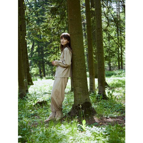 фото Брюки chois, размер xs-s, бежевый