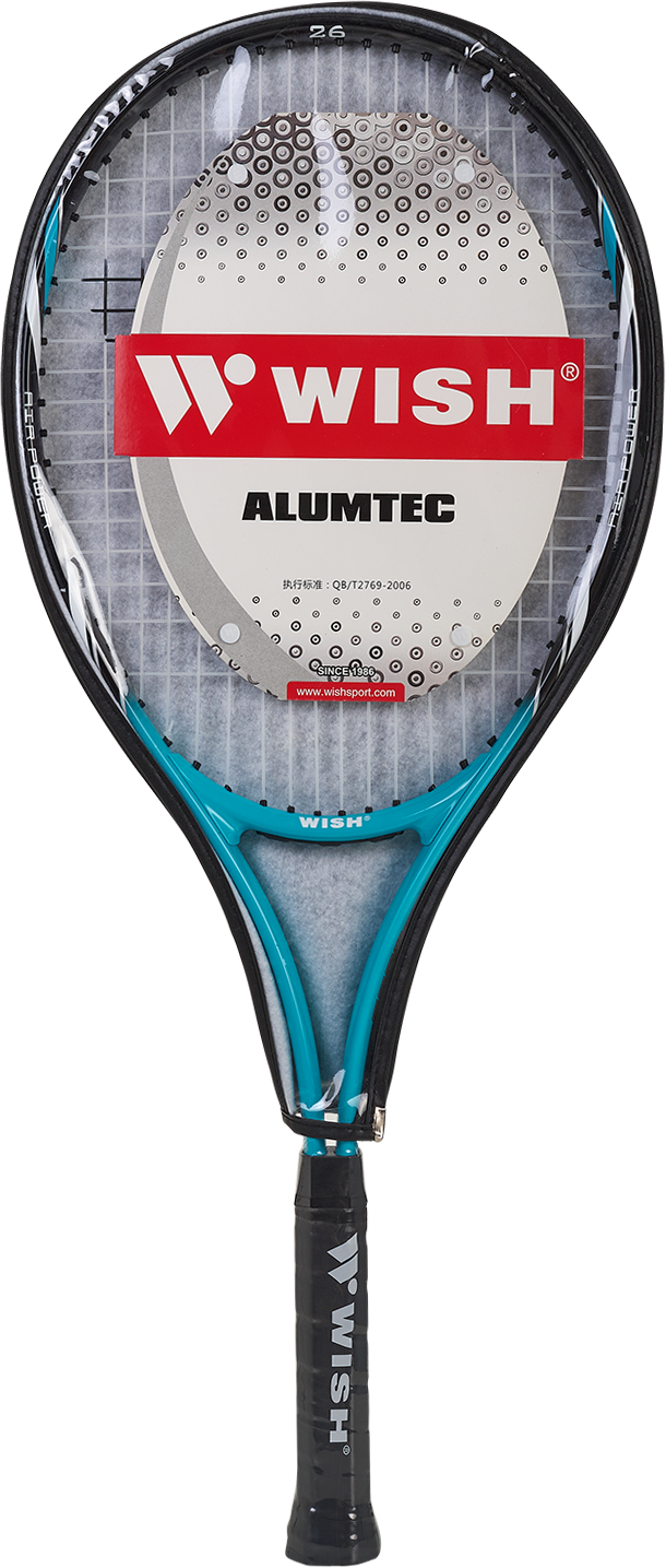 Ракетка для большого тенниса Wish Alumtec 2599 26’’, бирюзовый