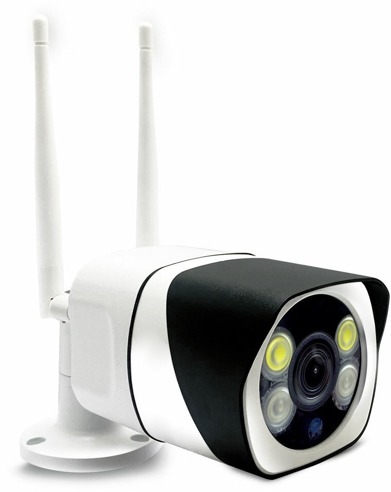 Уличная WiFi камера видеонаблюдения Ginzzu HWB-4302A, 3Mp, с микрофоном и динамиком