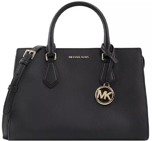 Рюкзак сэтчел MICHAEL KORS, фактура зернистая, черный