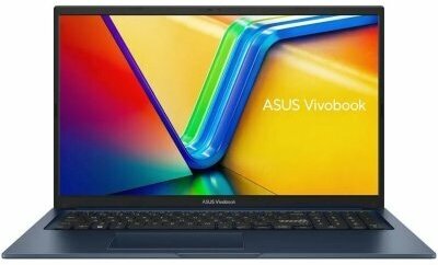 Ноутбук Asus VivoBook 17 X1704ZA-AU122 90NB10F2-M00500 Intel Core i3 1215U, 1.2 GHz - 4.4 GHz, 8192 Mb, 17.3" Full HD 1920x1080, 512 Gb SSD, DVD нет, Intel UHD Graphics, No OS, синий, 2.1 кг, 90NB10F2-M00500