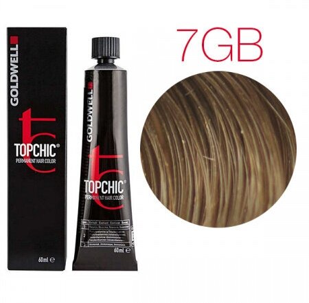 Goldwell Topchic стойкая крем-краска для волос, 7GB песочный русый