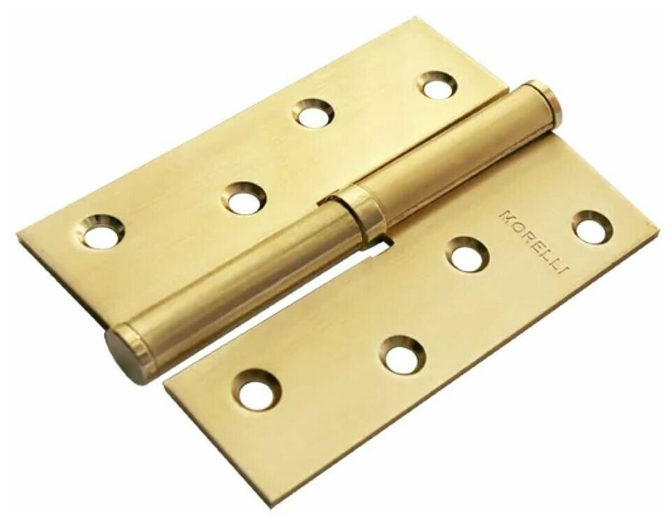 фото Стальные петли MORELLI (Морелли) MSD 100X70X2.5 SG L Левые. цвет - Матовое Золото (2 шт.)