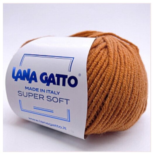 Пряжа Lana Gatto Super Soft 14198 Темный терракот 1 моток