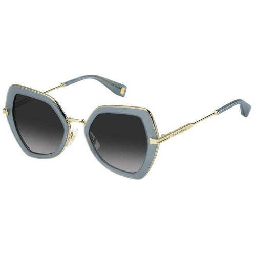 Солнцезащитные очки MARC JACOBS, кошачий глаз, оправа: металл, для женщин, синий