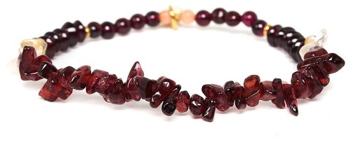 Браслет Nature Bijoux, Grenadine, стрейч, аметист, гранат, цитрин, нефрит, NB23.1-13-42792 бордовый