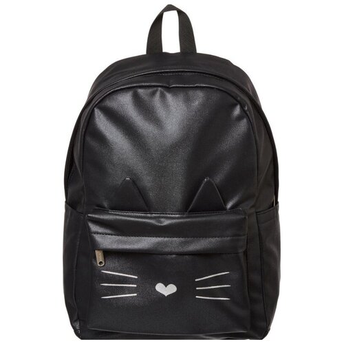 Рюкзак №1School Kitty black экокожа черный рюкзак 1school 1537908 smart экокожа черный