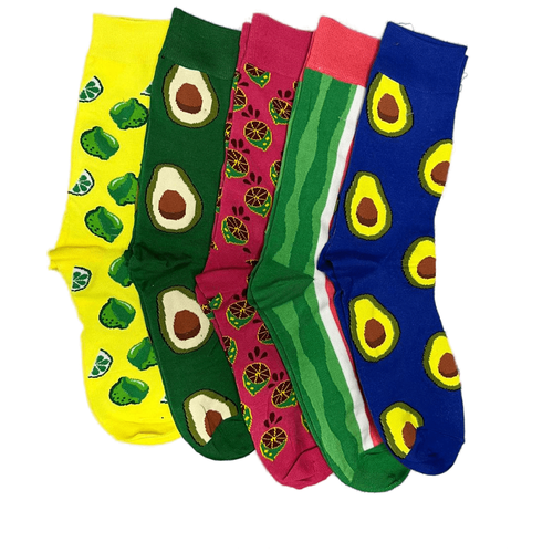 фото Носки яркий принт фруктовое аасорти 5 пар в крафт-коробке amigobs