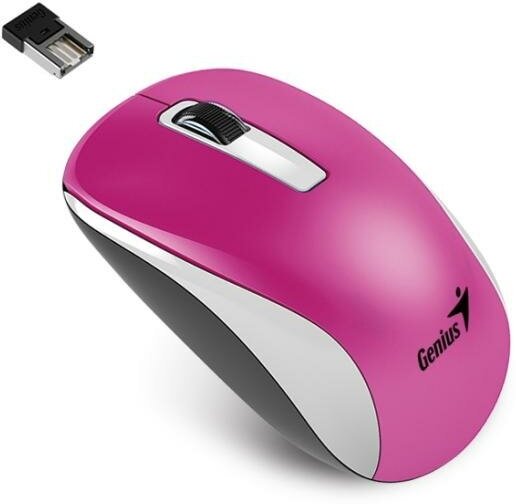 Мышь беспроводная NX-7010 малиновый металлик (magenta, blister), 2.4GHz wireless, BlueEye 1200 dpi, 1xAA