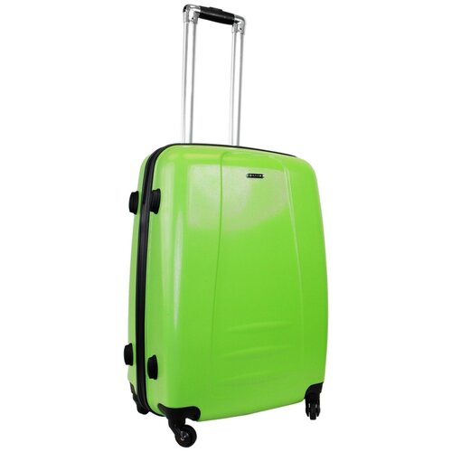 Чемодан Rion+ 418-3GRN, 78 л, размер L, зеленый чемодан rion 418 3blk 78 л размер l черный