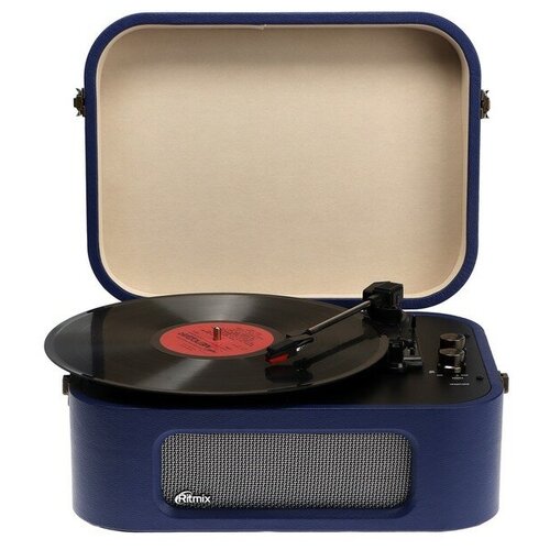 Виниловый проигрыватель Ritmix LP-190B Dark Blue, Bluetooth, синий