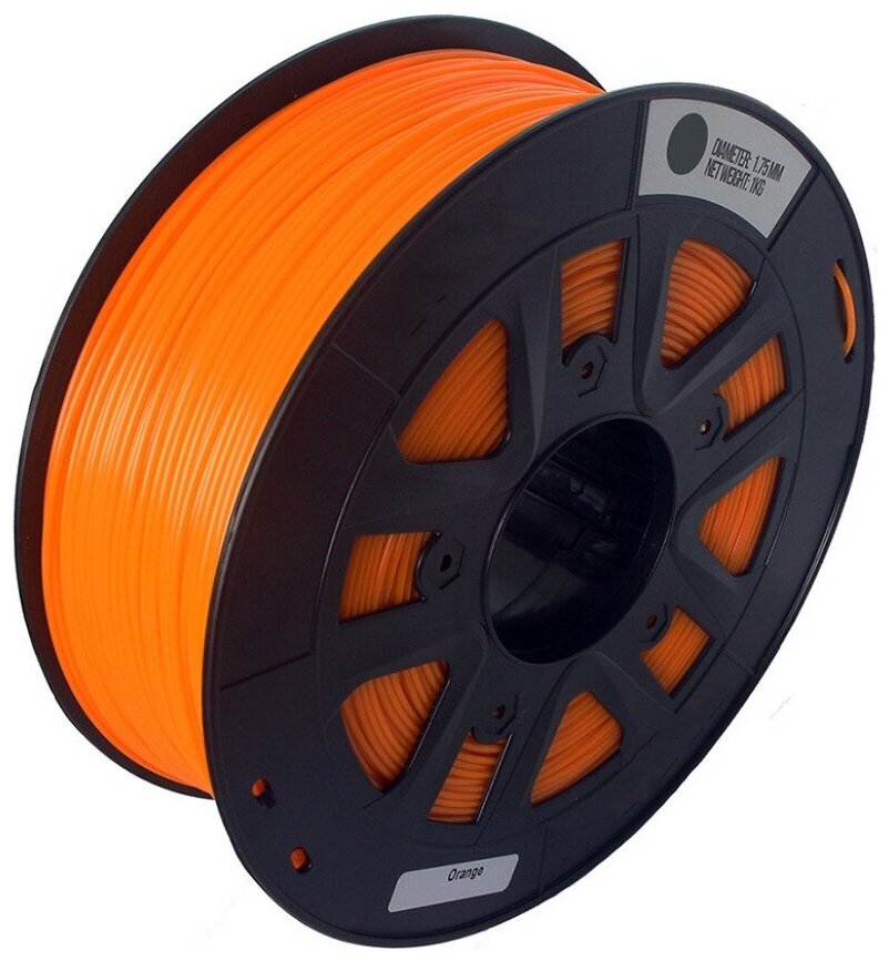 PLA пластик для 3D принтера SolidFilament 1кг 1,75мм оранжевый