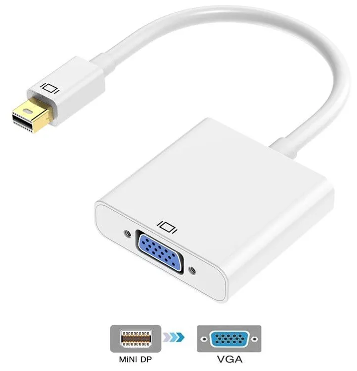 Переходник Mini DisplayPort на VGA адаптер конвертер для iMac и Mac Mini Mac Pro и Macbook Pro Macbook Air компьютеров и ноутбуков