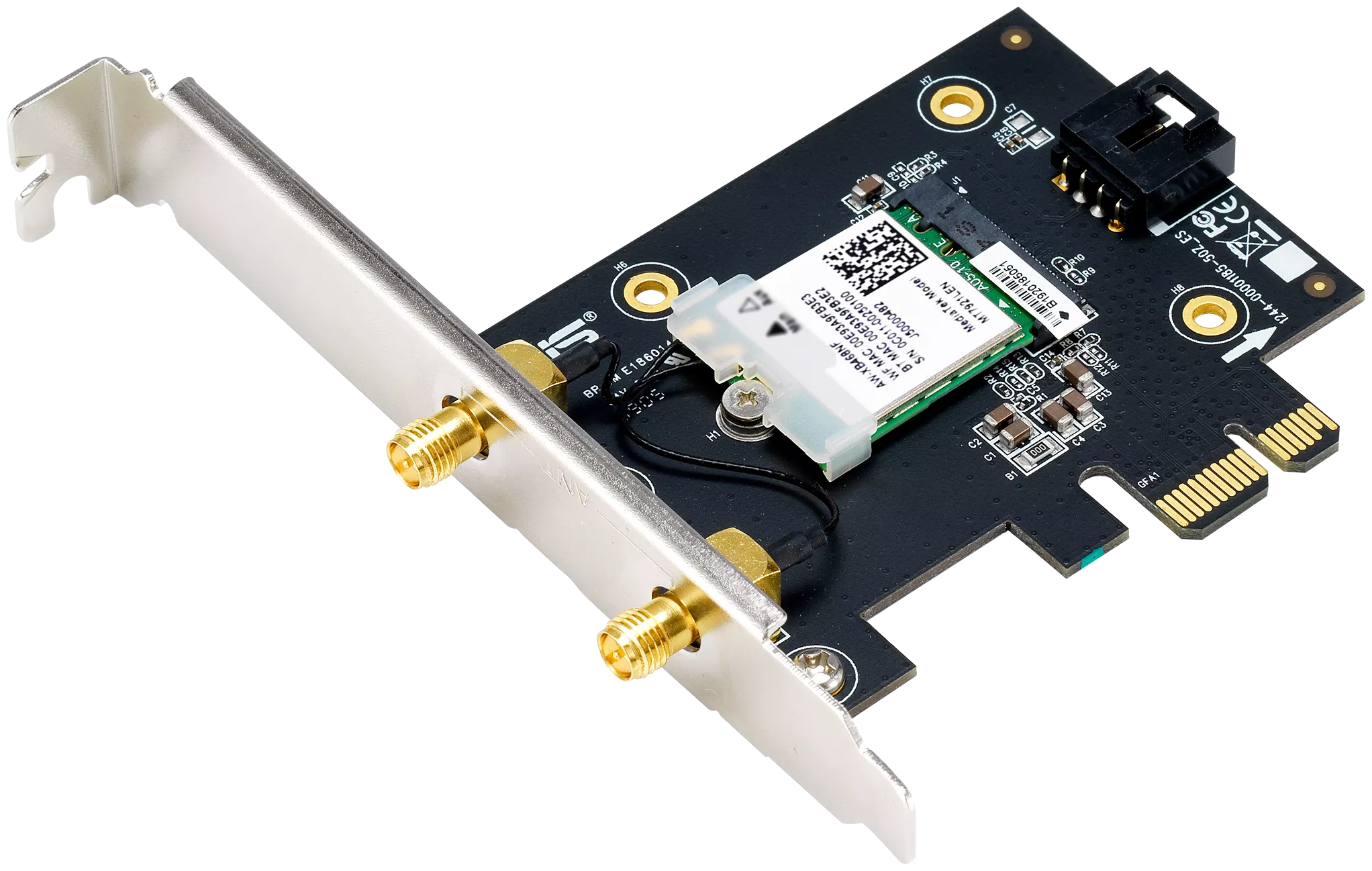Оборудование беспроводных сетей ASUS PCE-AXE5400//WIFI 802.11ax, 2402 + 574Mbpsб PCI-E Adapter, 2 антенны; 90IG07I0-ME0B10 (PCE-AXE5400) - фото №4