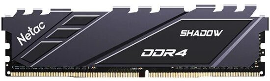 Оперативная память Netac Shadow DDR4 8GB 3600MHz CL18 1.35V / NTSDD4P36SP-08E / Gray / with radiator