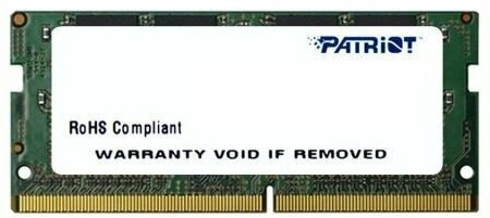 Память DDR4 16Gb 2400MHz Patriot PSD416G240081S RTL PC4-19200 CL17 SO-DIMM 260-pin 1.2В