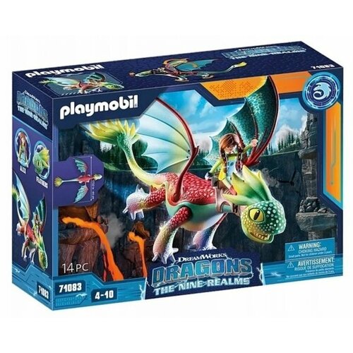 Конструктор Playmobil Dragons 71083 Перья и Алекс конструктор playmobil dragons 70042 забияка и задирака в летном костюме 20 дет