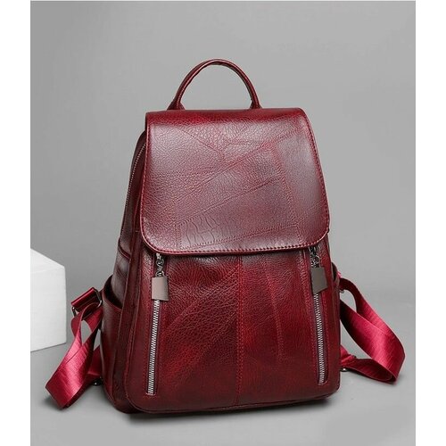 фото Рюкзак , фактура тиснение, красный нет бренда