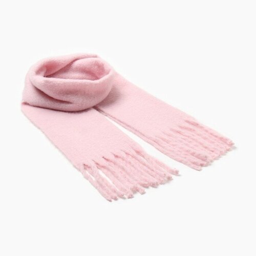 Шарф Minaku,210х38 см, one size, розовый шарф cashmere 210х38 см one size коричневый бежевый