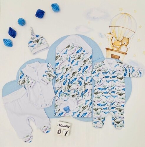 Изображение товара Конверт ALMeretskaya "Мармеладка", лето, для новорожденных, 100 % хлопок