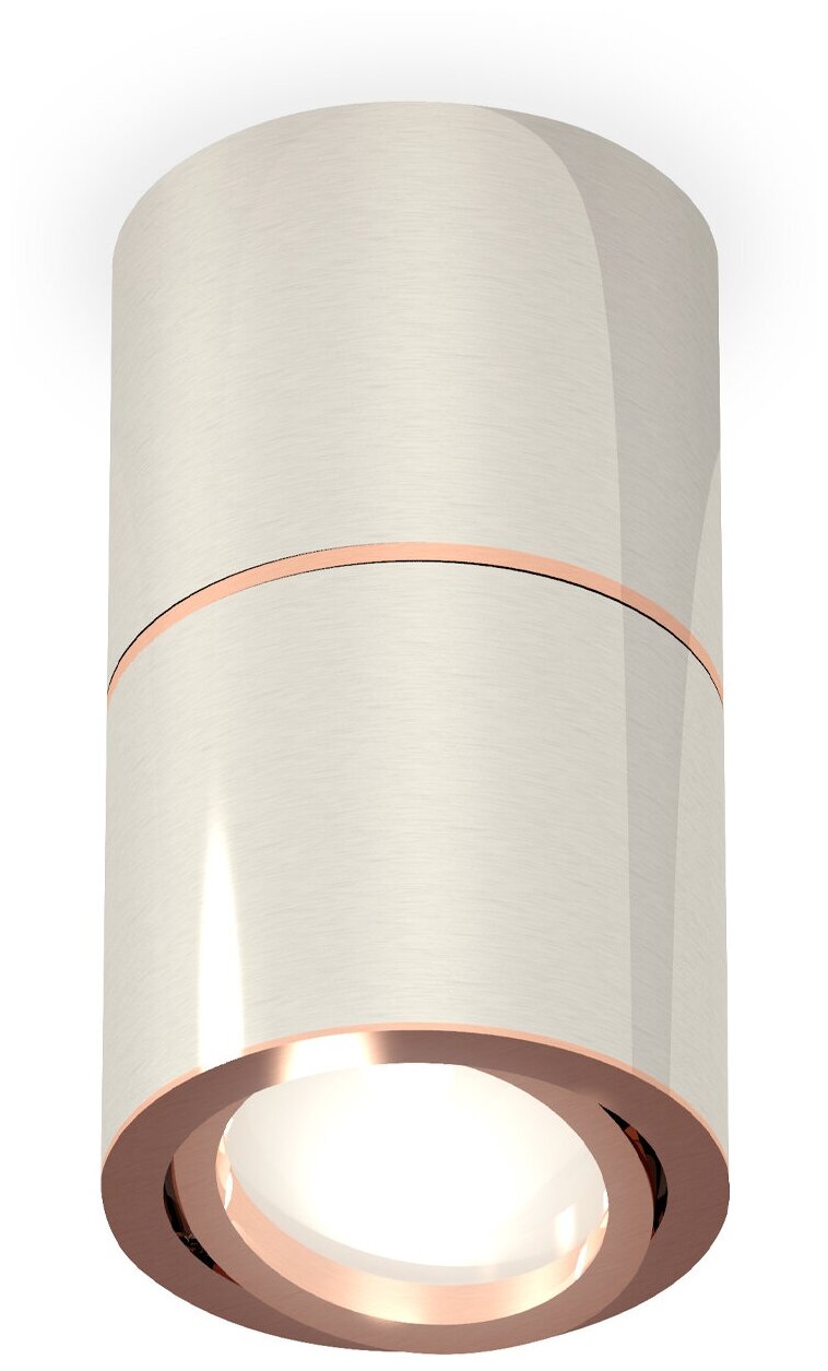 Накладной поворотный светильник XS7405080 PSL/PPG серебро полированное/золото розовое полированное MR16 GU5.3