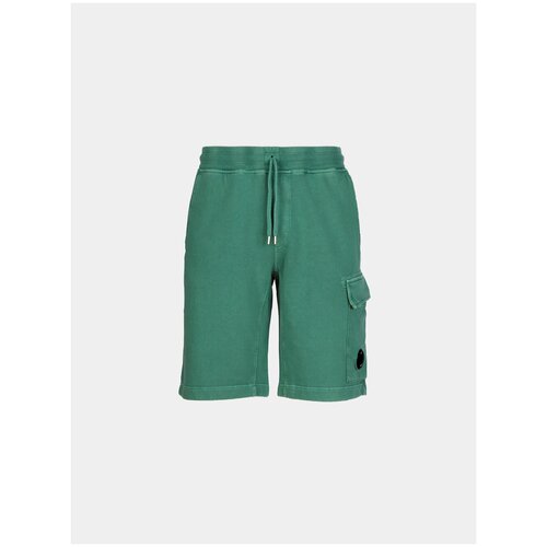 фото Шорты с.p. company cotton fleece cargo shorts, зеленый, l c.p. company