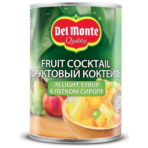 Персики Del Monte половинки в легком сиропе 420г Греция