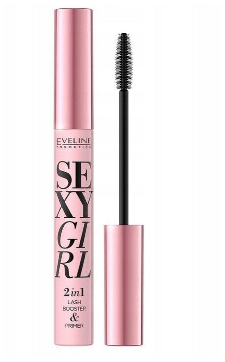 Eveline Cosmetics Сыворотка-праймер для ресниц 2 в 1 Sexy Girl, 10 мл, черный