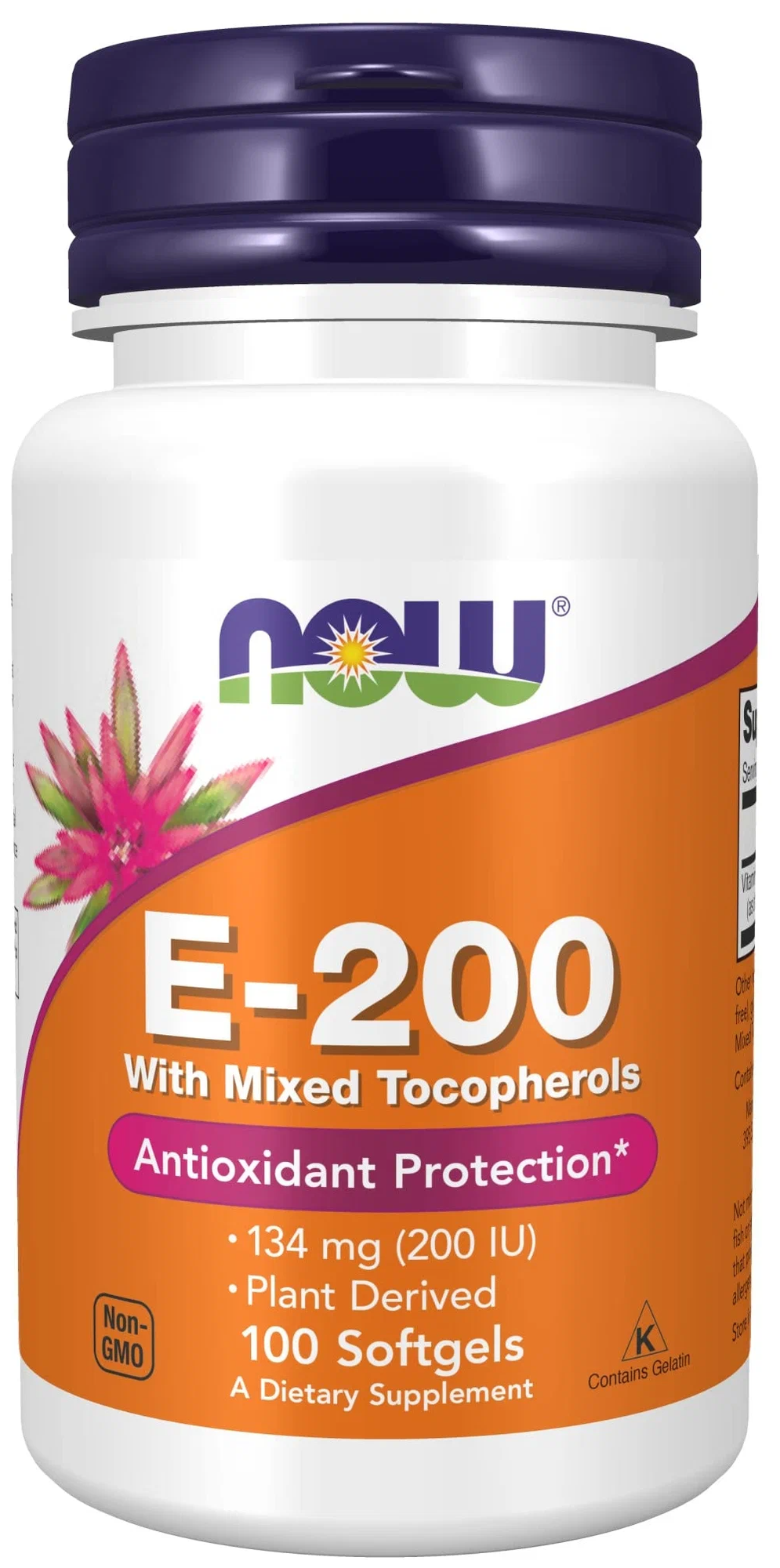 Капсулы NOW E-200 With Mixed Tocopherols