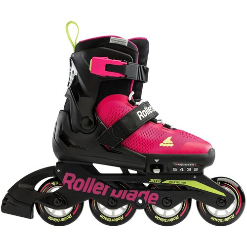 Детские роликовые коньки Rollerblade MICROBLADE pink/light green 2023 (33-36,5)