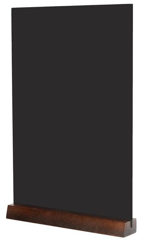 Табличка настольная меловая Attache (А4, вертикальная на деревянной подставке) черная, 1шт.