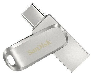 Флэшка SanDisk Ultra Dual Luxe 128 Гб, USB 3.1 gen 1/ USB Type-C, 150 Mb/s